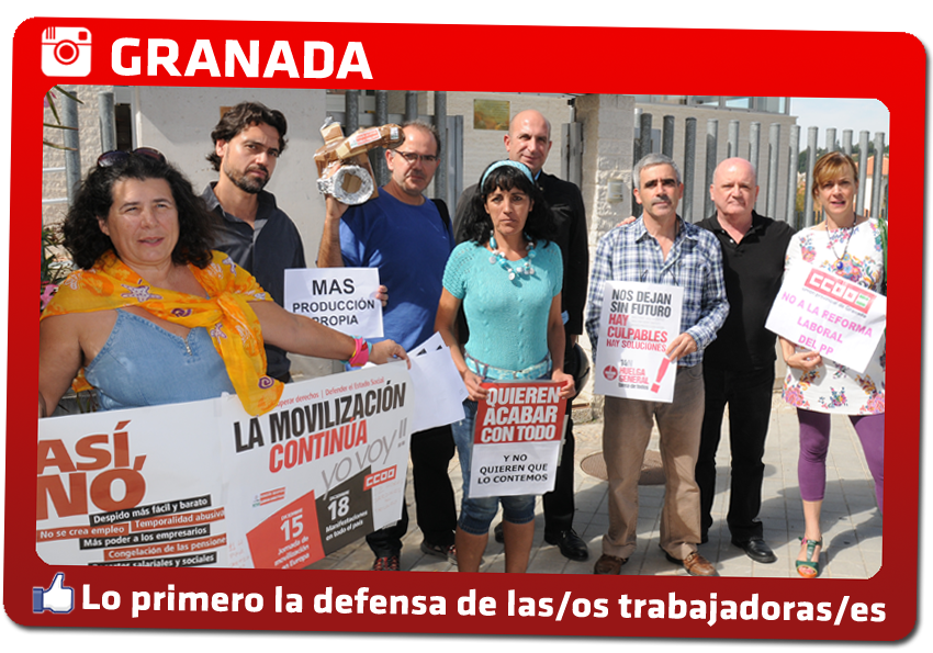 GRANADA: Lo primero la defensa de las/os trabajadoras/es